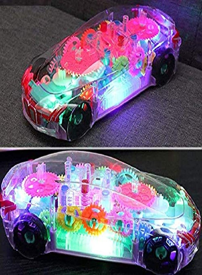 IVAR 360 Degree Rotating Transparent Concept Racing Car with 3D Flashing Led Light Music for Kids - Image 5
